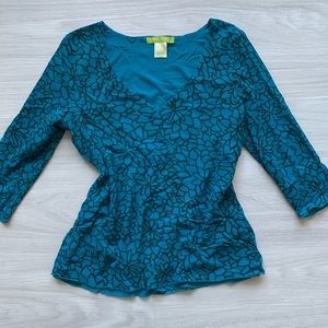 Y2K Sigrid Olsen Turquoise Blue Top 💙